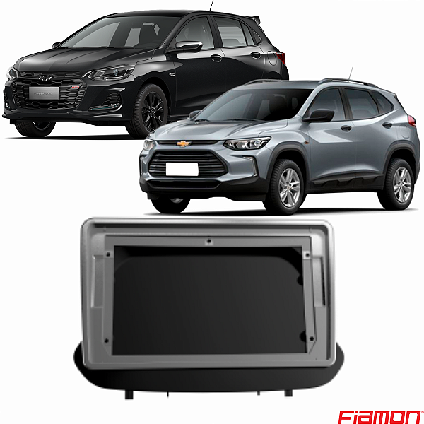 MOLDURA PAINEL 9" ONIX/TRACKER 20/ 2DIN PRETO FOSCO - 4252MD FIAMON