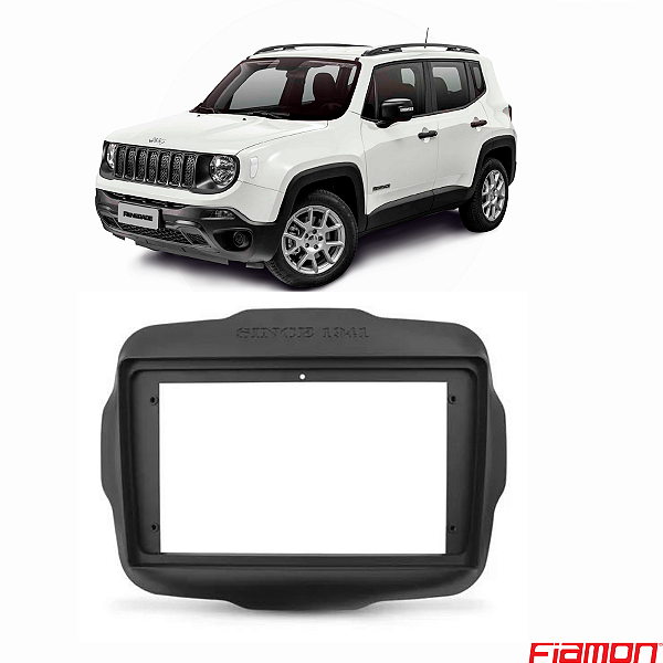MOLDURA PAINEL 9'' RENEGADE 15/21 2DIN PRETA- 4121MD