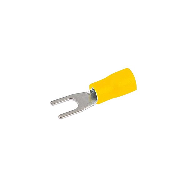 TERMINAL FORQUILHA 1/8 CAPA AMARELA 137/C - PERMAK