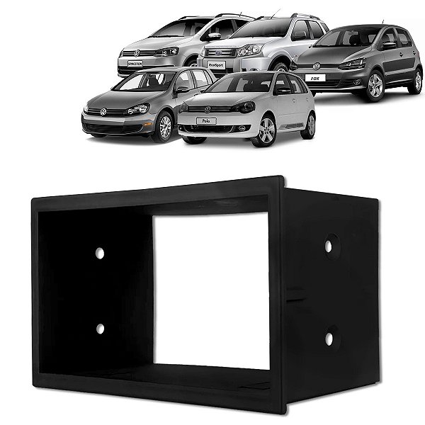 MOLDURA PAINEL GOLF 99/12 / POLO 02/15 / FOX 03/13 / FIESTA 05/12 / ECOSPORT 04/12 2DIN PTO JAPONÊS - 89-A1
