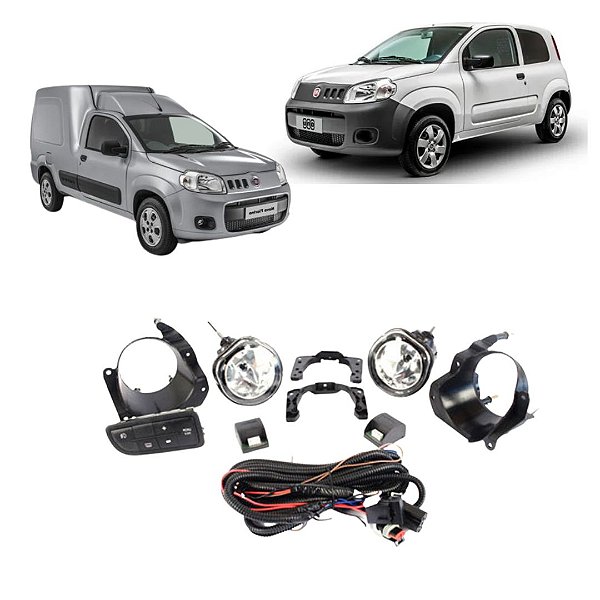 KIT FAROL AUX UNO VIVACE 10/17 FIORINO 14/ GRAND SIENA 12/17 BT/ORIG - SHOCK
