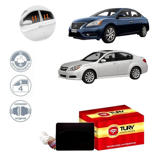 CENTRALINA VIDRO SENTRA 14/ SUBARU 12/ - TURY PRO4.43BS