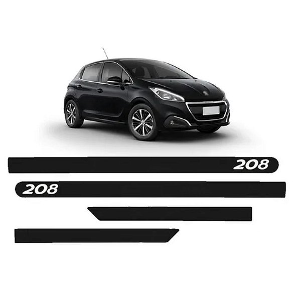 FRISO LAT  PEUGEOT 208 PRETO PERLA NERA 4PÇS