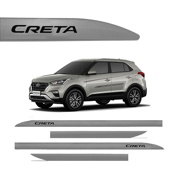 FRISO LAT  CRETA PRATA METAL 4PCS (NV PERFIL)