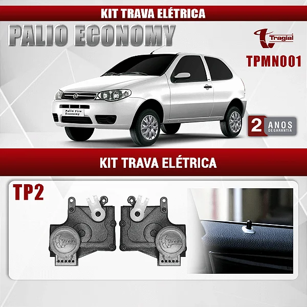 KIT TRAVA ELET UNIVERSAL 2P TRAGIAL TP2MN (PAKTTPMN001)