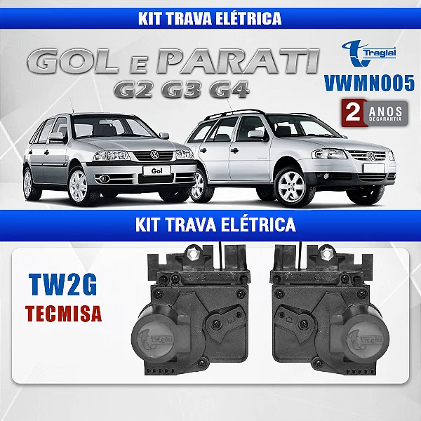 KIT TRAVA ELET GOL/PARATI G2/G3/G4 2P VWMN005