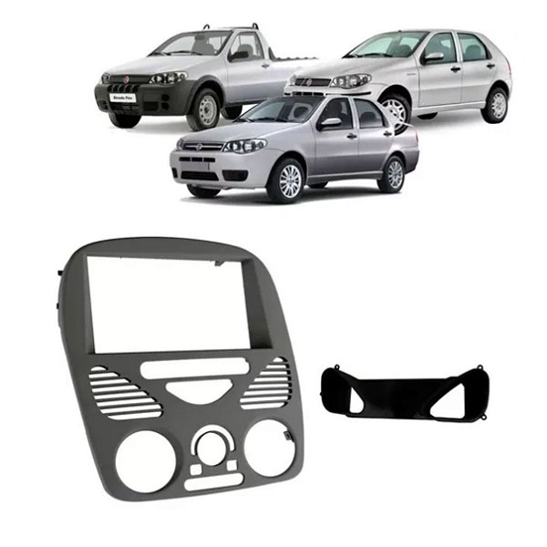 MOLDURA 7" PALIO/SIENA/STRADA/WEEKEND G2 02/14 COM AR  CINZ - FIAMON