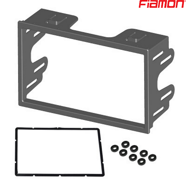 MOLDURA PAINEL 7" GOLF 99/12 / POLO 02/15 / FOX 03/13 / FIESTA 05/12 / ECOSPORT 04/12 2DIN PRATA JAPONÊS/CHINÊS - 4052MD