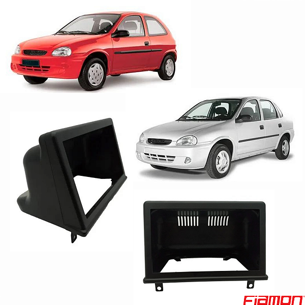 MOLDURA PAINEL 7" CORSA G1 HATCH/SEDAN/ CLASSIC 2DIN PTO FOSCO - 4210MD FIAMON