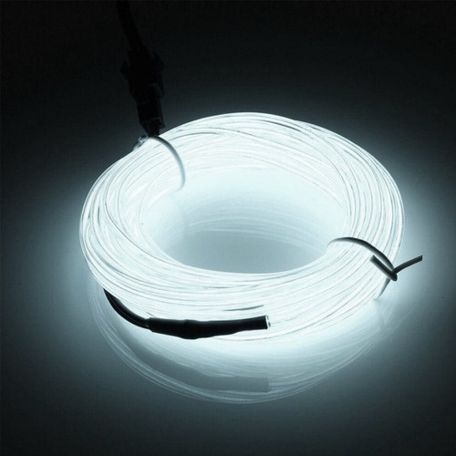 KIT FITA LED NEON PAINEL INTERIOR CARRO 5 METROS BRANCO