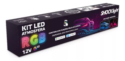 KIT LED ATMOSFERA RGB 12V POR CONTROLE