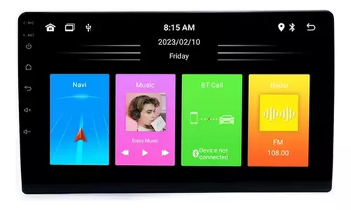 CENTRAL MULTIMIDIA MP5 9" APPLE CARPLAY ANDROID AUTO (SEM FIO) - UPPERTECH