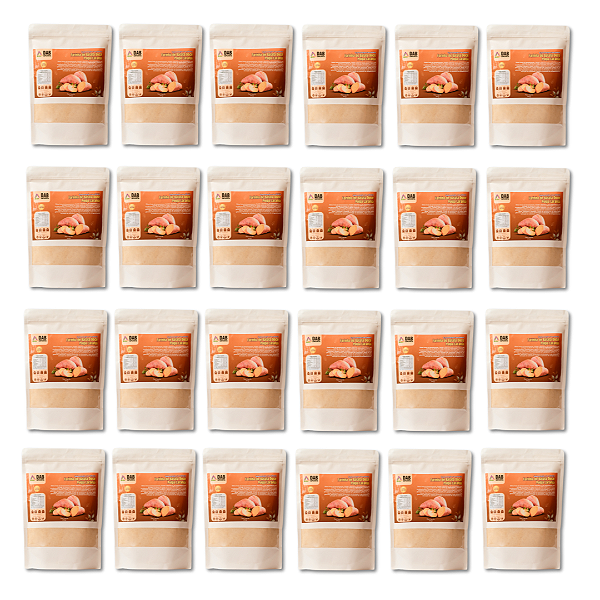 Kit 24 Un Suplemento Farinha Batata Doce Polpa Laranja Pó 10.8kg
