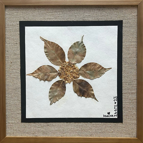 Colagem Ficus P em Papel Reciclado - By Regina Duarte