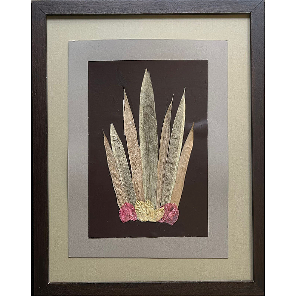 Colagem Bambu e Primavera P em Papel Reciclado - By Regina Duarte
