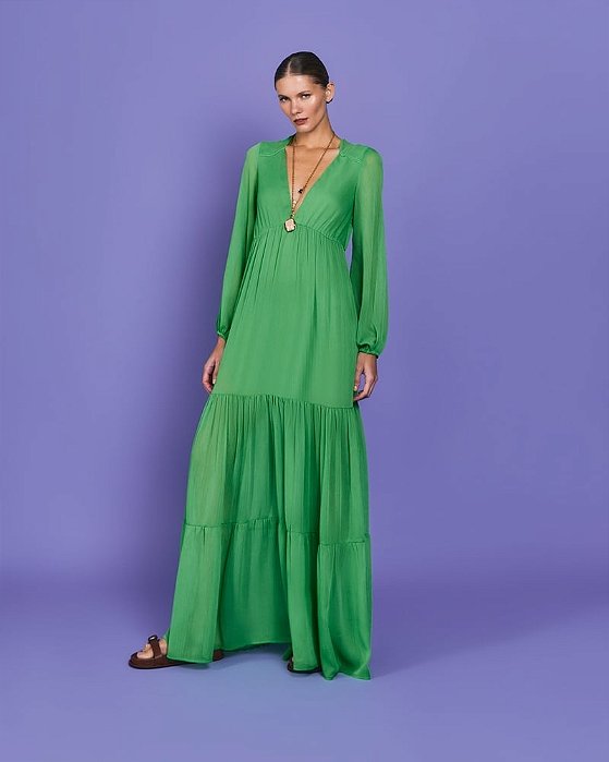 VESTIDO LONGO ATHINA VERDE (TAM 36)