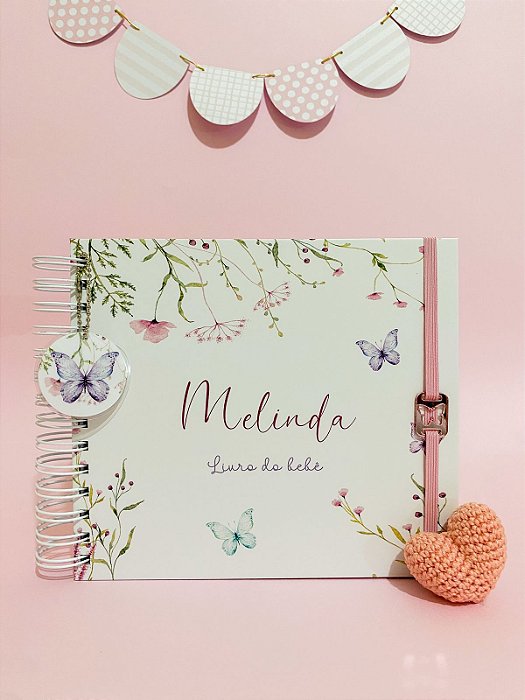 Livro do Bebê - Floral Delicado