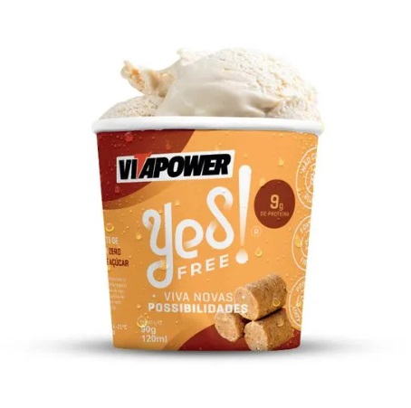 Sorvete de Paçoca c/ Chocolate 120ml - Yesfree