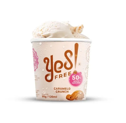 Sorvete Caramelo Crunch 120ml - Yesfree