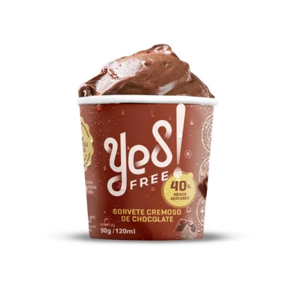 Sorvete de Chocolate 120ml - Yesfree