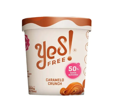 Sorvete Caramelo Crunch 470ml - Yesfree