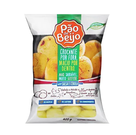 Pão de Beijo Sabor Salsa e Cebola 400g - Pão de Beijo