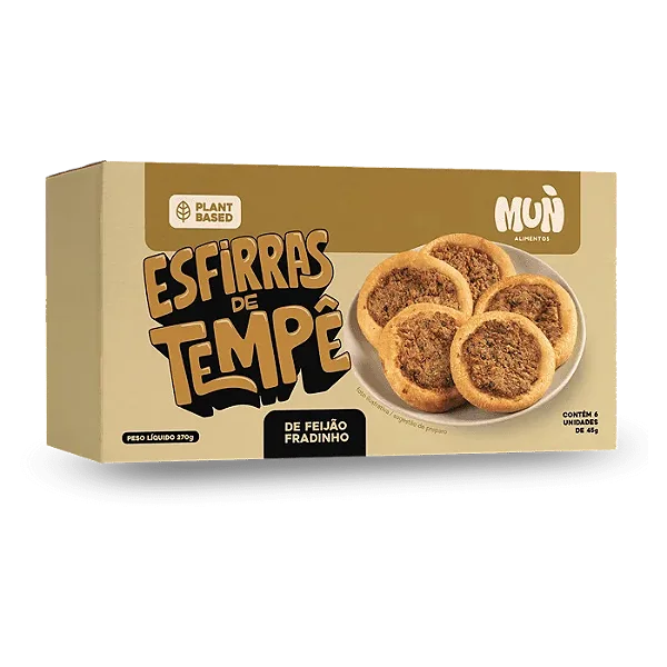 Esfirras de Tempê de Feijão Fradinho 270g - Mun