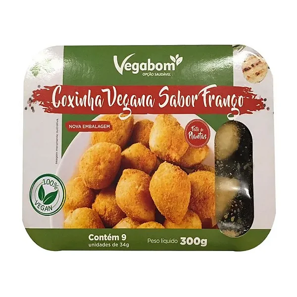Coxinha Sabor Frango 300g - Vegabom