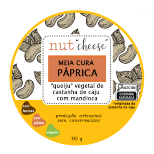 Queijo Meia Cura c/ Páprica 130g - Nut Cheese