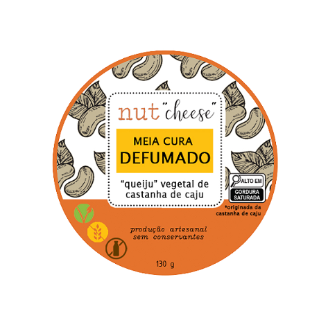 Queijo Meia Cura Defumado 130g - Nut Cheese