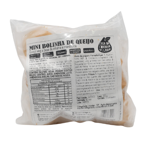 Mini Bolinha de Queijo 300g - Casa da Coxinha Vegana