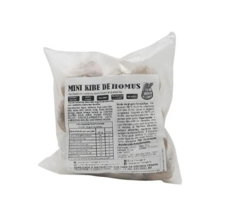 Mini Kibe Recheado de Homus 300g - Casa da Coxinha Vegana