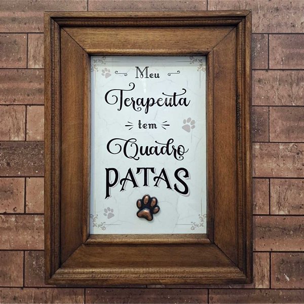 Quadro Terapeuta tem 4 Patas