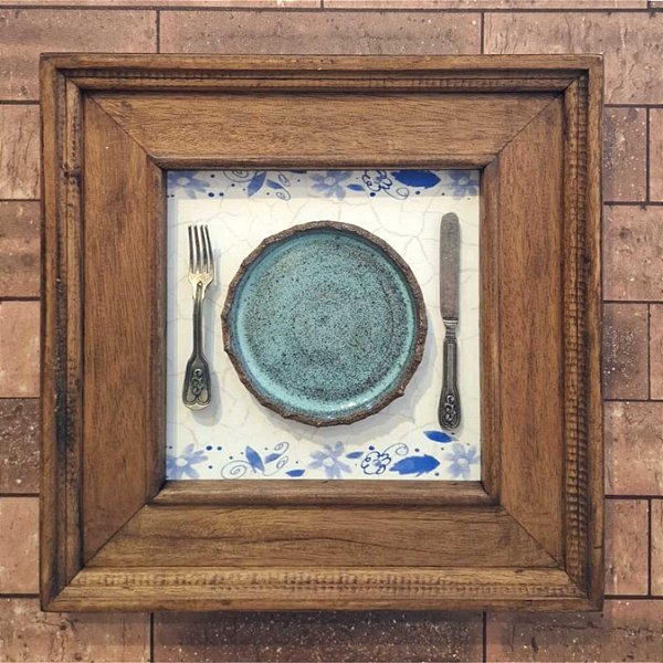 Quadro em Azulejo e Metal