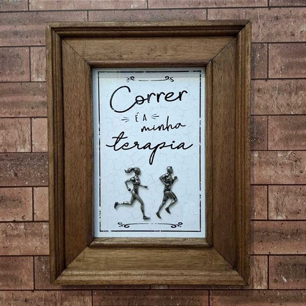 Quadro Correr é a Minha Terapia