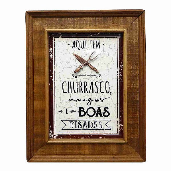 Quadro Aqui tem Churrasco