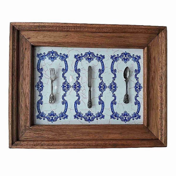 Quadro 3 Talheres Retro