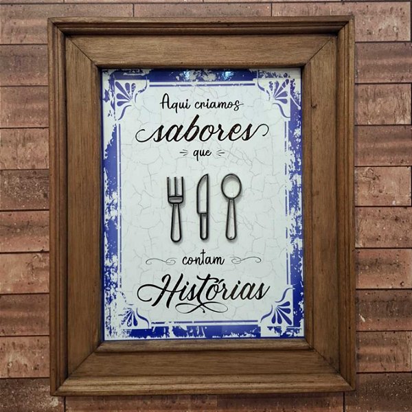Quadro Sabores e Histórias