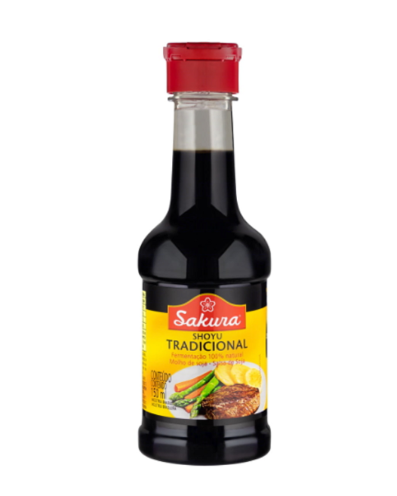 MOLHO SHOYU SAKURA - TRADICIONAL - EMBALAGEM 150ML