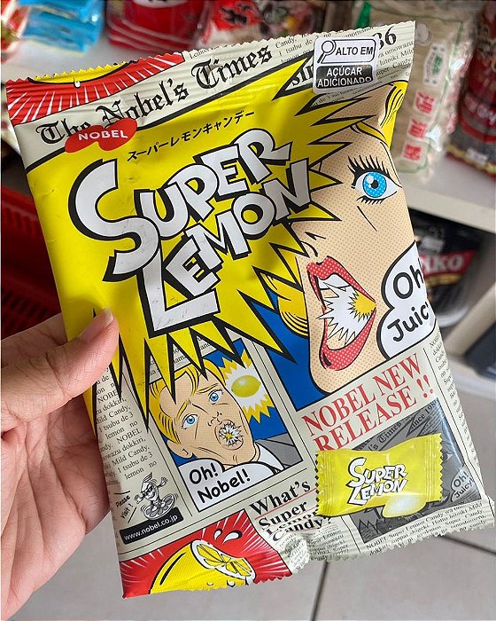 BALA AZEDA NOBEL - SUPER LEMON - PACOTE 86G