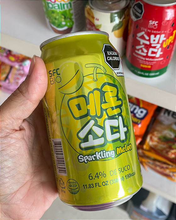 REFRIGERANTE SPARKLIN SFC BIO - MELÃO - LATA 350ML