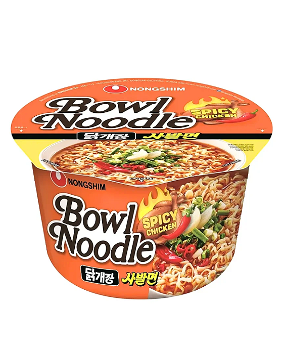 LAMEN BOWN NOODLE NONGSHIN - SPICY CHICKEN - BOWL  100G