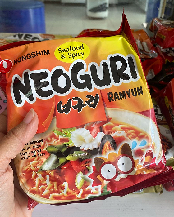 LAMEN NEOGURI NONGSHIN - NEOGURI PICANTE - PACOTE -120G