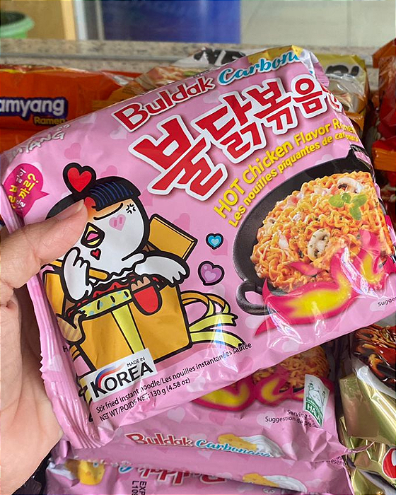 LAMEN BULDAK SAMYANG - FRANGO CARBONARA  PACOTE - 140G