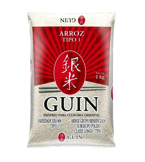 ARROZ JAPONÊS GUIN -  GRÃO LONGO - SACO 1KG