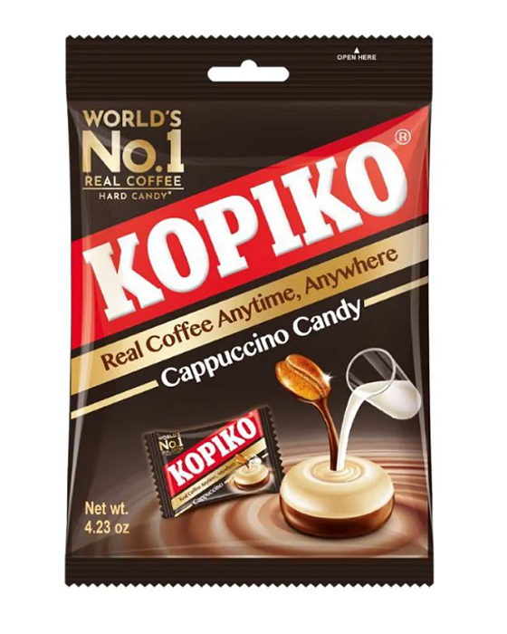 Bala Kopiko Mayora - Sabor Cappuccino - Pacote com 120g