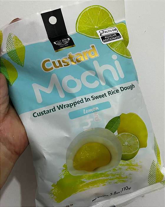 MOTI/MOCHI CUSTARD RECHEADO SABOR LIMÃO - PACOTE 110G