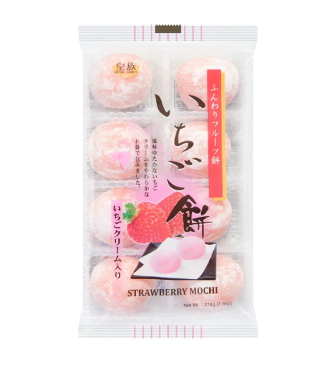 MOTI/MOCHI ROYAL FAMILY - RECHEADO SABOR MORANGO - PACOTE 216G