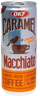 BEBIDA DE CAFÉ OKF CARAMEL MACCHIATO - LATA 240ML