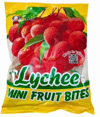 MINI GELATINAS SABOR LICHIA - PACOTE 300G